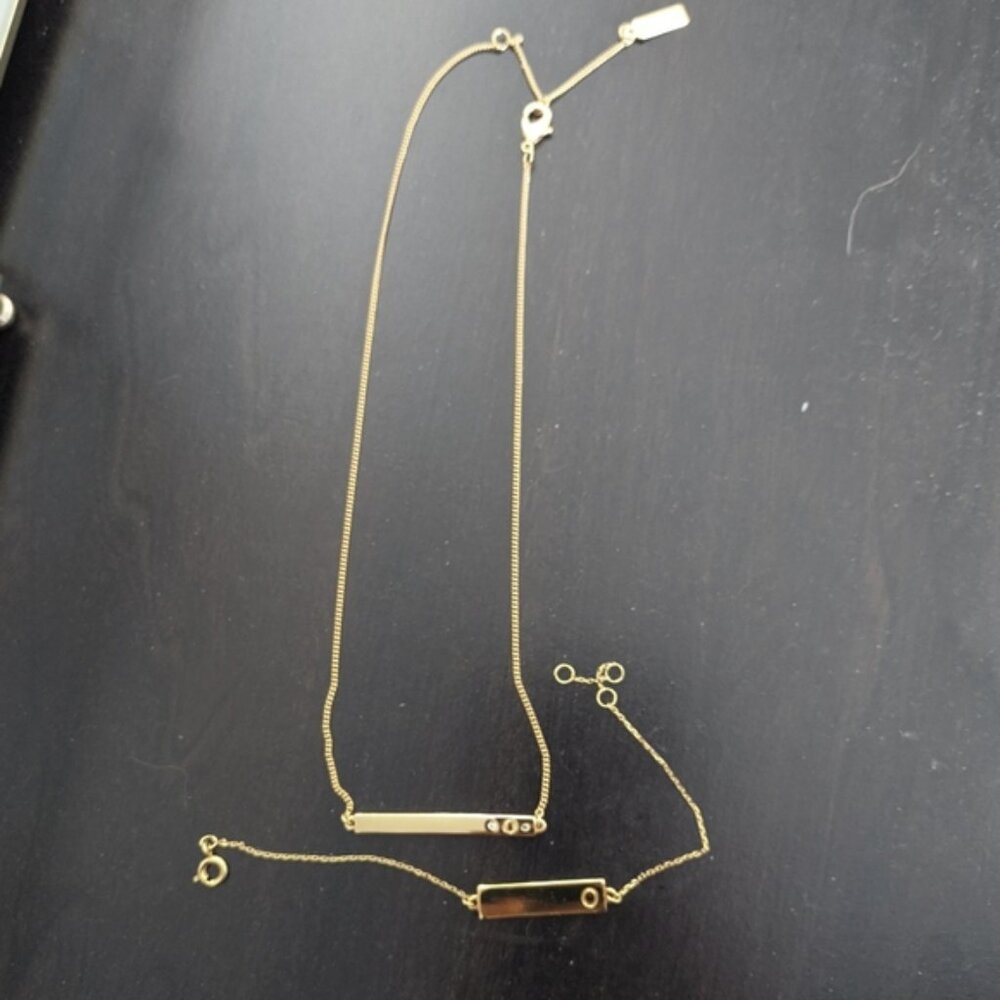 Baublebar Necklace Bracelet Monogram "O"